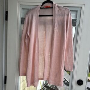 Joe Fresh Pink Knit Cardigan Sweater Open Front
